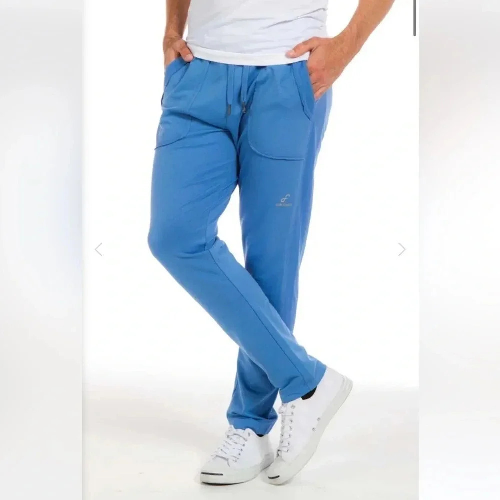 Ably Filium Tech Sweatpants Men’s Blue Performance Joggers Athleisure Stretch
